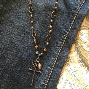 Lucky brand cross necklace